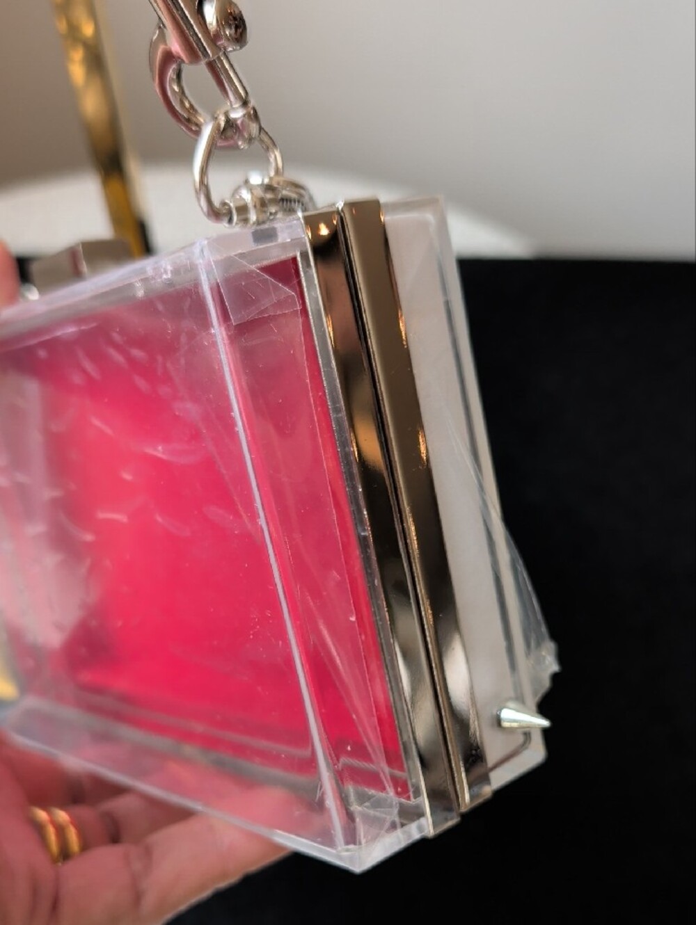 Upcycled Spiked Out Christian Louboutin Box Clutch - Picture 10 of 11